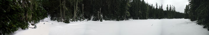 frozen lake panorama