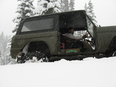 my buddy jump off the road to snap a pic and ended up to his waste in the ditch.