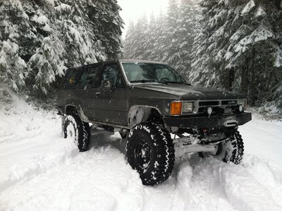 Great snow and I can't rave enough about the tires! I wasn't even aired down, full 35 psi!