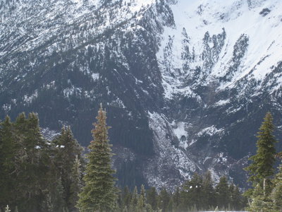 Big four ice caves about 4000' lower than us