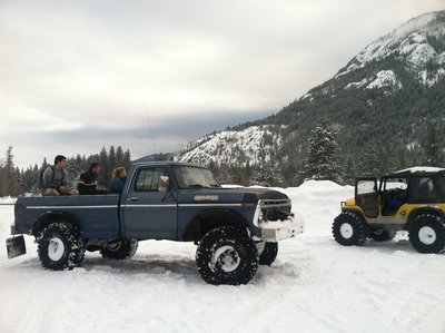 Rick Pratts Jeep and my truck